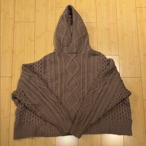 Fear of God Brown Cable Knit Hoodie